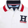 Tommy Hilfiger Little Boy's Striped Collar Embroidered Matt Polo - White