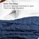Bare Home Weighted Blankets Blue (221x203cm)