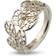 ByBirdie Beech Leaves Sterling Sølv Ring med Diamant