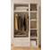 EVUHOME Charlotte White Wardrobe 105x184cm