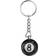 Shein 1pc Black 8 Charm Pool Ball Shaped Keychain