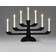 Konstsmide 7L on Foot Black Adventsljusstake 53cm