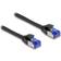 DeLock RJ45-netværkskabel Cat.6A S/FTP Slim 1m