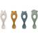 Liewood Liva Silikongaffel 4-pack Green Multi Mix