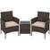 Songmics 3pcs Café-Set, 1 Tisch einschl. 2 Stühle