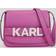 Karl Lagerfeld K/letters Flap Crossbody Bag, Woman, Mauve, Size: One size One size