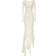 Dolce & Gabbana x Kim Semi-Sheer Silk-Blend Gown White