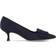 Manolo Blahnik Maysale Suede Buckled Suede Pumps - Navy