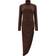 Norma Kamali Asymmetric Turtleneck Midi Dress - Brown