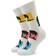 Happy Socks Beatles Silhouettes - White/Yellow/Red