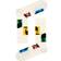 Happy Socks Beatles Silhouettes - White/Yellow/Red