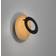 Paul Neuhaus Nevis LED Wandlamp Rond Hout Zwart