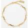 Saint Laurent Cassandre Chain Bracelet Womens Yellow Gold