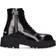 Palm Angels Logo Print Lace Boots - Black