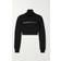 Palm Angels Cropped Turtleneck Sweater - Black