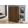 Polifurniture Denmark Dark Brown Wardrobe 47.8x70.8"