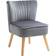 Homcom Accent Grey Armchair 76cm