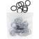 By Stær Mini Hair Elastics 50 Pieces Mix