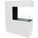 ScandiFlames Tall White Room Divider Bio Fireplace