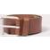 Carhartt WIP Script Unisex Leather Belt Cognac/Silver