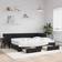 vidaXL Daybed Black Soffa 213cm 2-sits