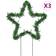 vidaXL Christmas Star Green Estrella de Adviento