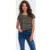 Only ONLVic Bluse - Hellbeige/Dunkelbeige/Schwarz