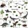 Walplus Dinosaur Park, Children Stickers, Diy Decorations Sticker Pvc