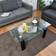 Costway Rectangle Black Coffee Table 23.5x39.5"