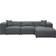 Beliani Dolva Dark Gray Soffa 294cm 3-sits