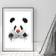 Pelcasa Clown Panda Black and White Plakat 70x100cm