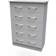 Welcome Furniture Avon Dusk Grey Chest of Drawer 76.5x107.5cm