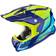 Scorpion VX-22 Air Attis Casco Motocross, blu-giallo, dimensione per uomo