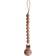 Mushie Pacifier Clips Eva Pale Taupe