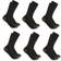 Carhartt Men's Midweight Crew Sock Pack, Black, Pack of 6