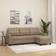 vidaXL 3-Seat Cappuccino Soffa 198cm 3-sits