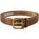 Dolce & Gabbana Black Calf Leather Brown Backend Belt