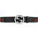 Gucci Web Belt with G Buckle - Green/Red