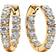 Pandora Sparkling Row Eternity Hoop Earrings - Gold/Transparent