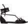 Tom Ford 10mm Hohe Sandalen Aus Viskose Und Satin Schwarz 38.5