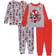 AME Sleepwear Toddler Spidey & His Amazing Friends Pajama Set 4-piece - Red