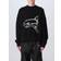 Palm Angels Split Shark Crewneck - Black