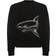 Palm Angels Split Shark Crewneck - Black