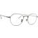 Giorgio Armani AR6138TM 3346 Silver Size Frame Only Blue Light Block Available Matte Silver