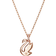 Swarovski Iconic Swan Pendant Necklace - Rose Gold/Transparent