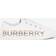 Burberry Icon Stripe Logo Cotton Lace-up Sneakers - White
