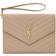 Saint Laurent Monogram Quilted Clutch - Beige