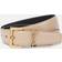 Saint Laurent Cassandre Leather Belt - Beige