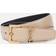 Saint Laurent Cassandre leather belt beige 65CM