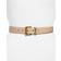 Saint Laurent Cassandre Leather Belt - Beige